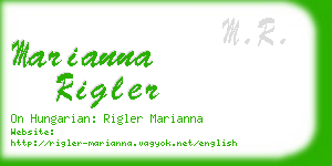 marianna rigler business card